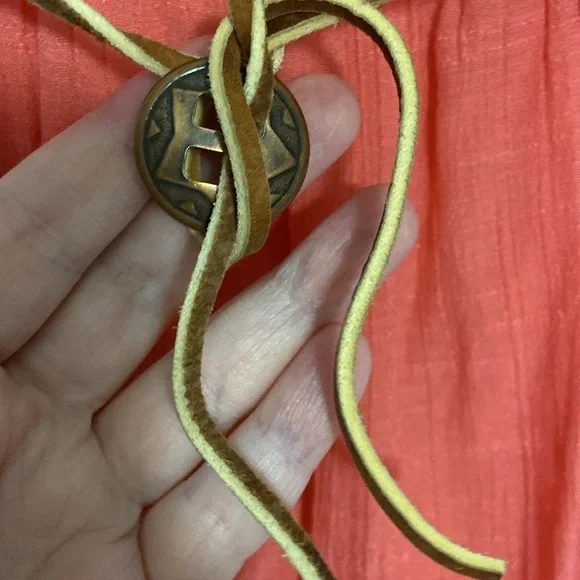 New Poetry Coral Strapless Dress w/Belt SZ MED - Picture 4 of 9